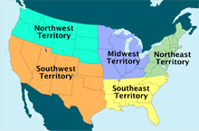 US Ad Reps Map
